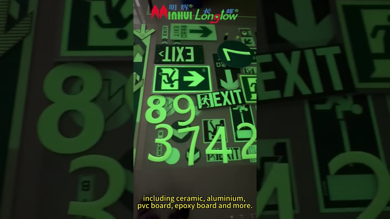 We can make glow in the dark number with aluminium/PVC/epoxy/ceramic board. #shorts