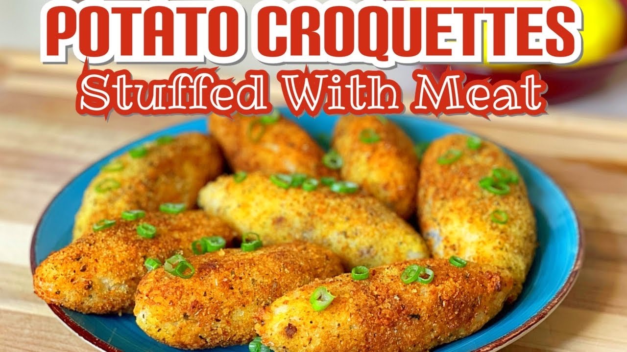 How to make Potato Croquettes Stuffed with Savory Meat Recipe 😋 Inspired by Bastille & Banatage 🔥