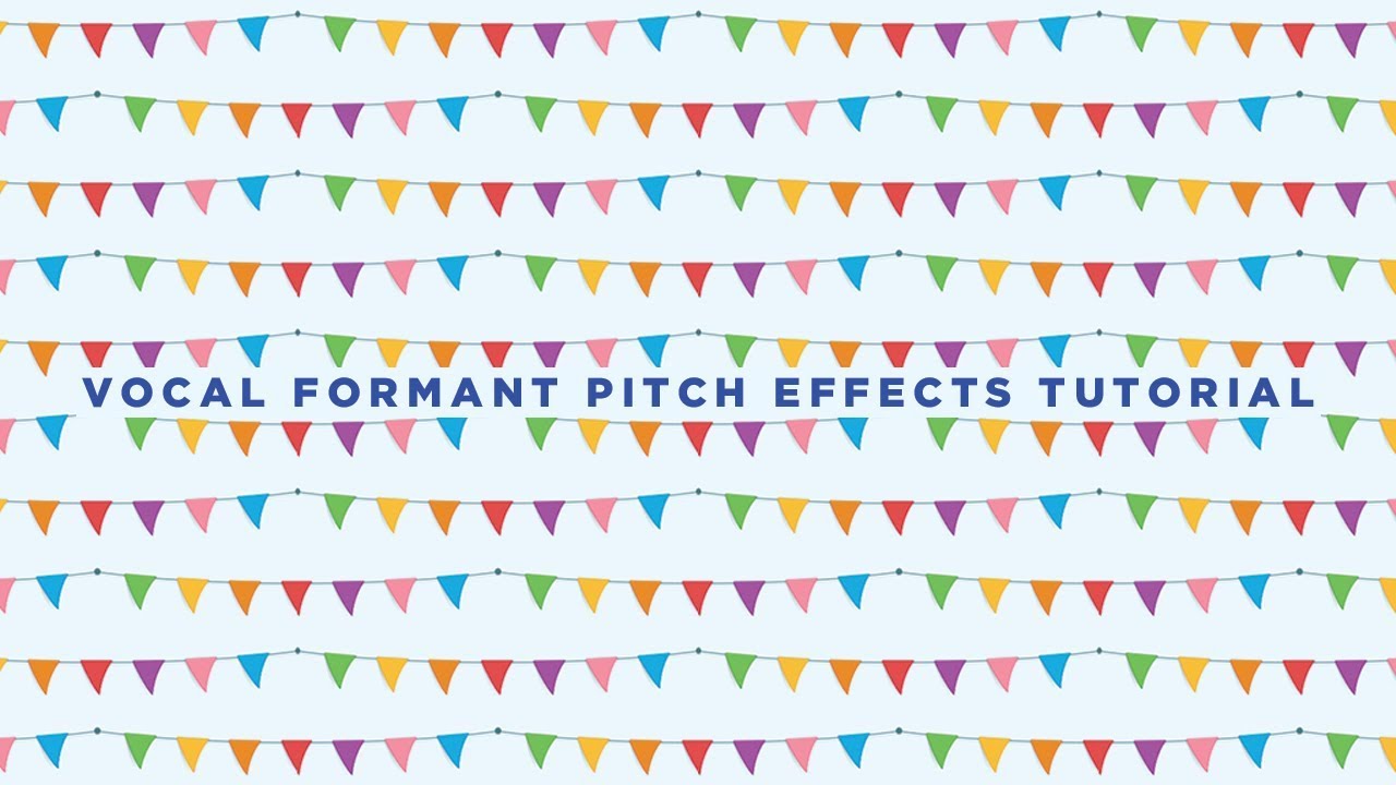 Vocal Pitch Shift Formant Effect Tutorial