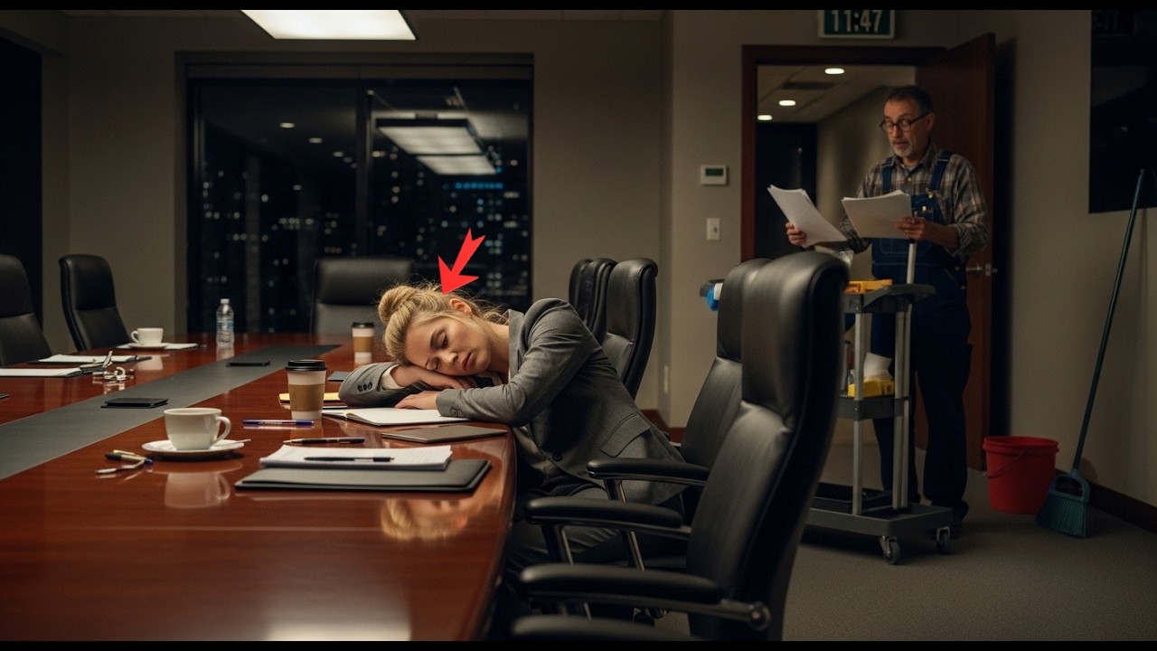 MILLIONAIRE CEO PRENTENDED TO SLEEP TO TEST HER JANITOR—But What He Did Saved Her Collapsing Company