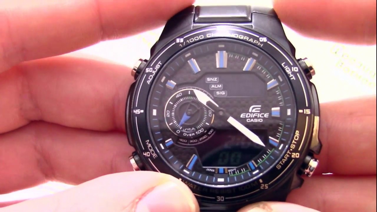 Часы Casio EDIFICE EFA-131BK-1A [EFA-131BK-1AVEF] - Инструкция, как настроить