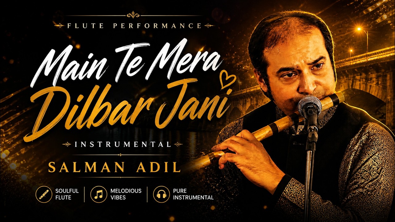 Main Te Mera Dilbar Jani  || Flute Performance Salman Adil || Live | Eyecomm Studio || Instrumental