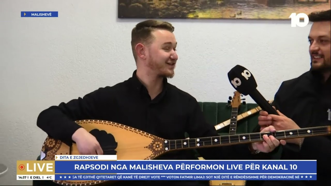 Mërgim Mazreku, rapsodi nga Malisheva performon disa këngë live për Kanal10