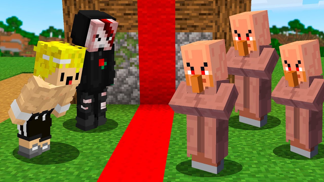 Los ALDEANOS DIVIDIERON la ALDEA por la MITAD en Minecraft
