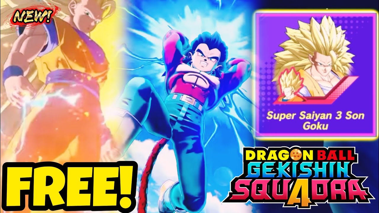 КАК ЛЕГКО ПОЛУЧИТЬ БЕСПЛАТНЫХ SSJ4 ВЕГЕТУ И SSJ3 ГОКУ В DRAGON BALL GEKISHIN SQUADRA!!