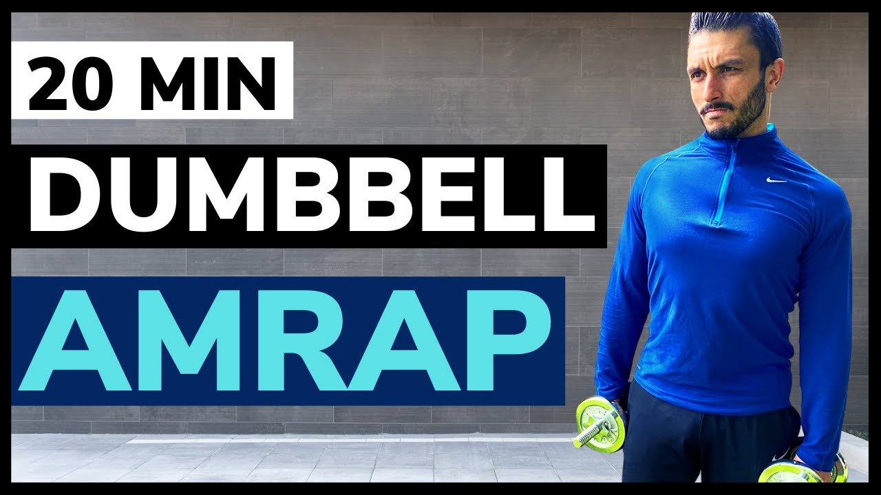 Dumbbell AMRAP Workout // 20 Min Full Body AMRAP At Home
