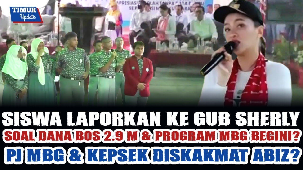 PJ MBG K4BUR, KEPSEK BUAT LPJ DANA BOS-DA BEGINI? TERBONGKAR SETELAH GUB SHERLY DIALOG DG SISWA?!