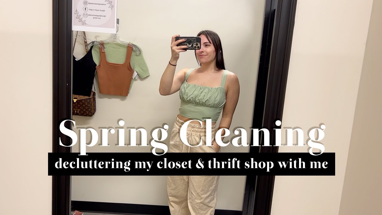 Spring Closet Declutter & Thrift With Me! | Spring Cleaning Vlog