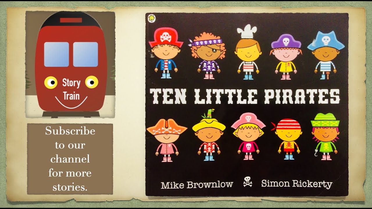 TEN LITTLE PIRATES | Story Train Read aloud for kids | with sound effects
