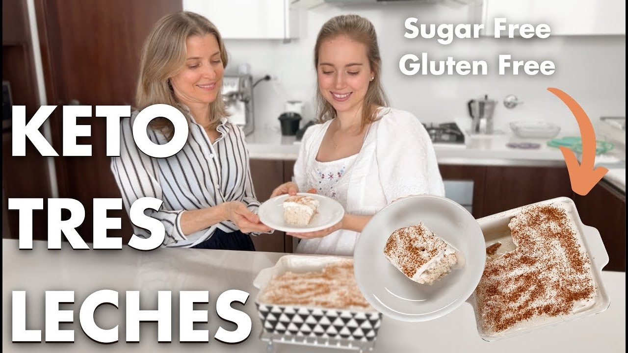Keto TRES LECHES RECIPE - Sugar and Gluten Free version of the Classic Latin Dessert!