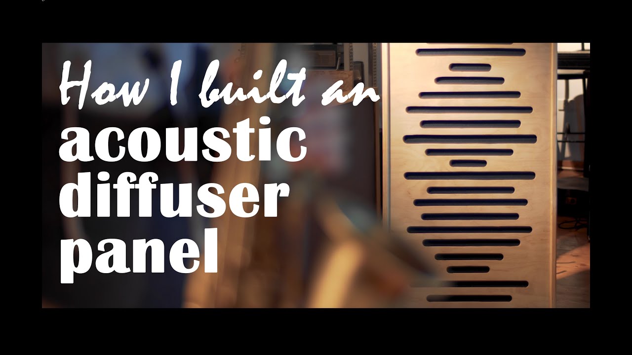 How I built an acoustic diffuser panel