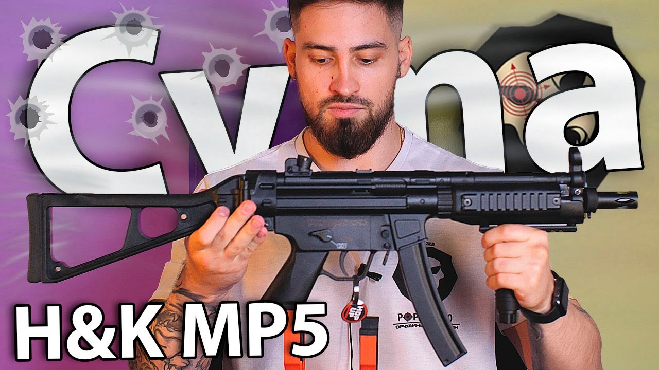 Страйкбольный автомат Cyma H&K MP5 CM041 (6 мм, складной приклад) видео обзор