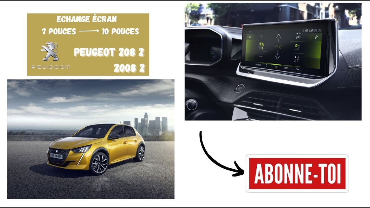Changement Autoradio Android Auto / Apple Car Play - Montage NAC Peugeot 208 / 2008 2