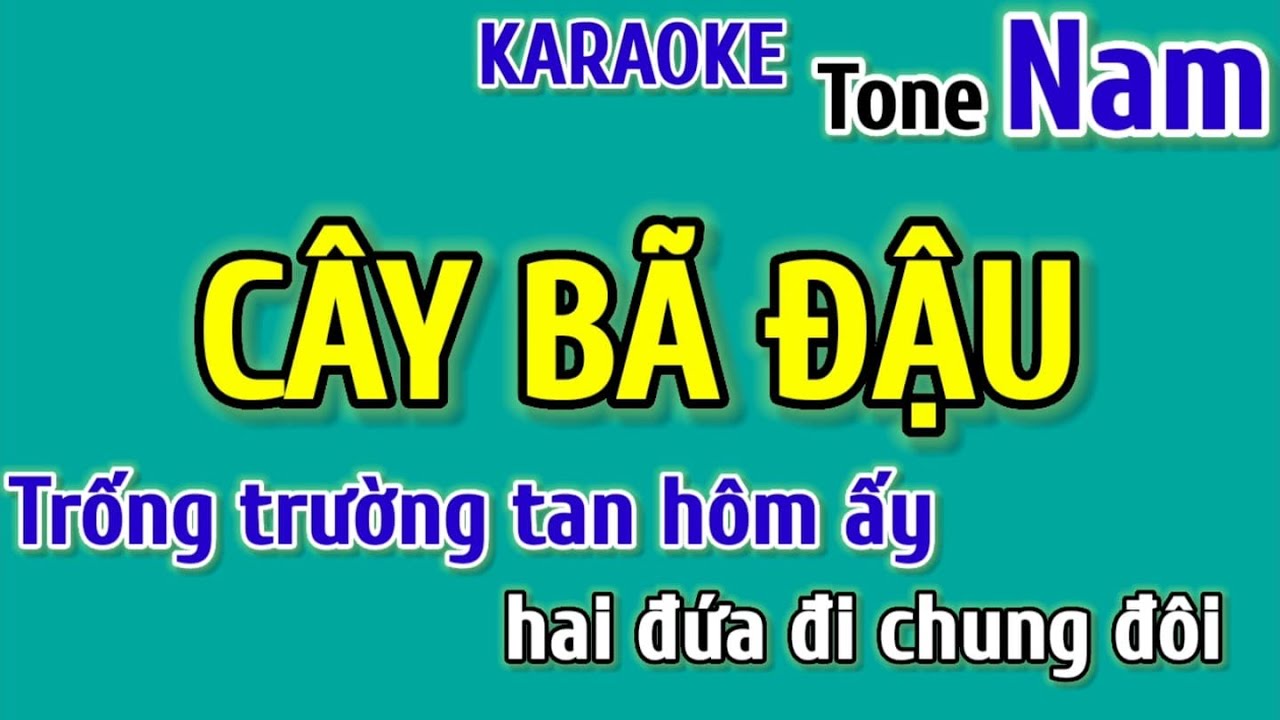 C&Acirc;Y B&Atilde; ĐẬU Karaoke Tone Nam T&aacute;c Giả Minh Vy Beat Mới Dễ H&aacute;t