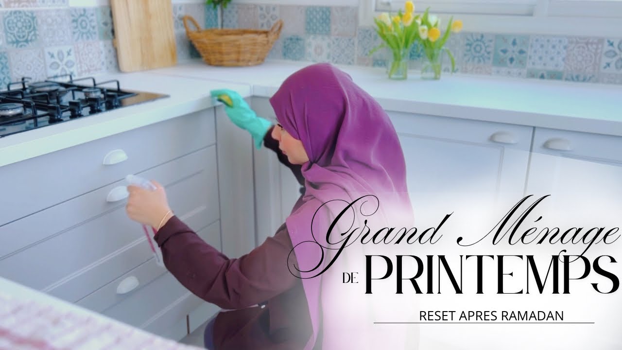 GRAND MÉNAGE DE PRINTEMPS | Reset après RAMADAN 🧽💦🧼 TIMELAPSE | ASMR | SATISFACTION