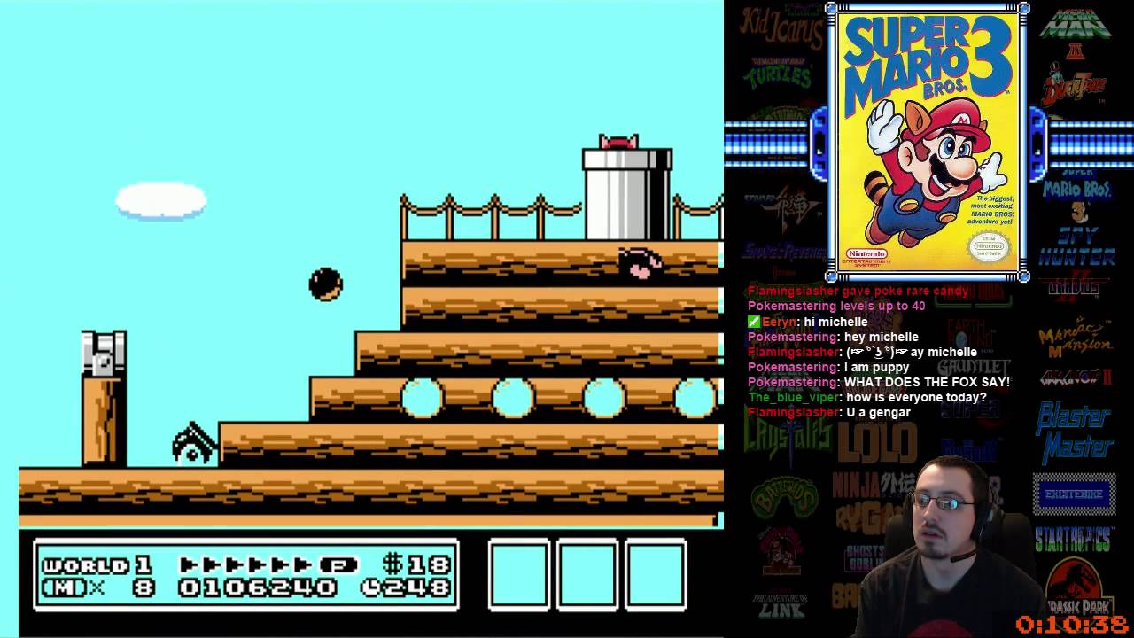 [4] Super Mario Bros. 3 (NES) (Warpless) - RetroMasochism