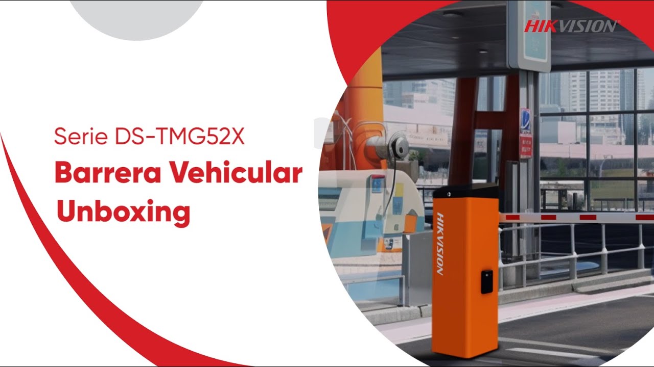 Unboxing y guia de instalación de la barrera vehicular de Hikvision serie DS TMG52X