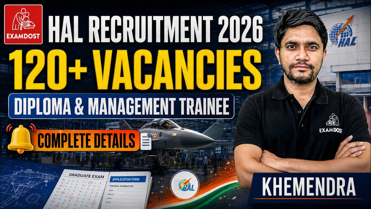 HAL Recruitment 2026: 120+ Vacancies for Diploma and Management Trainee | Khemendra