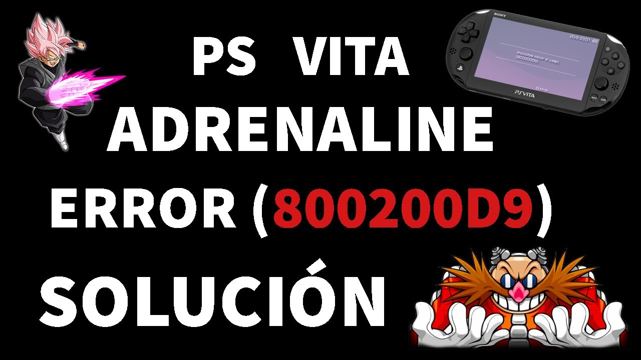 Psvita solución al error (800200D9) en adrenaline