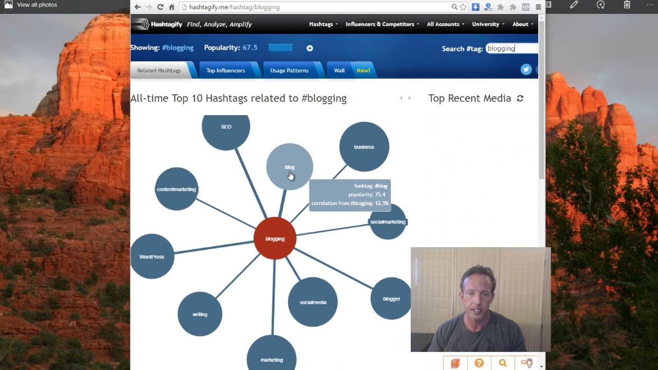 Using Hashtagify for Twitter Hashtag Research Overview @MikeMarko1