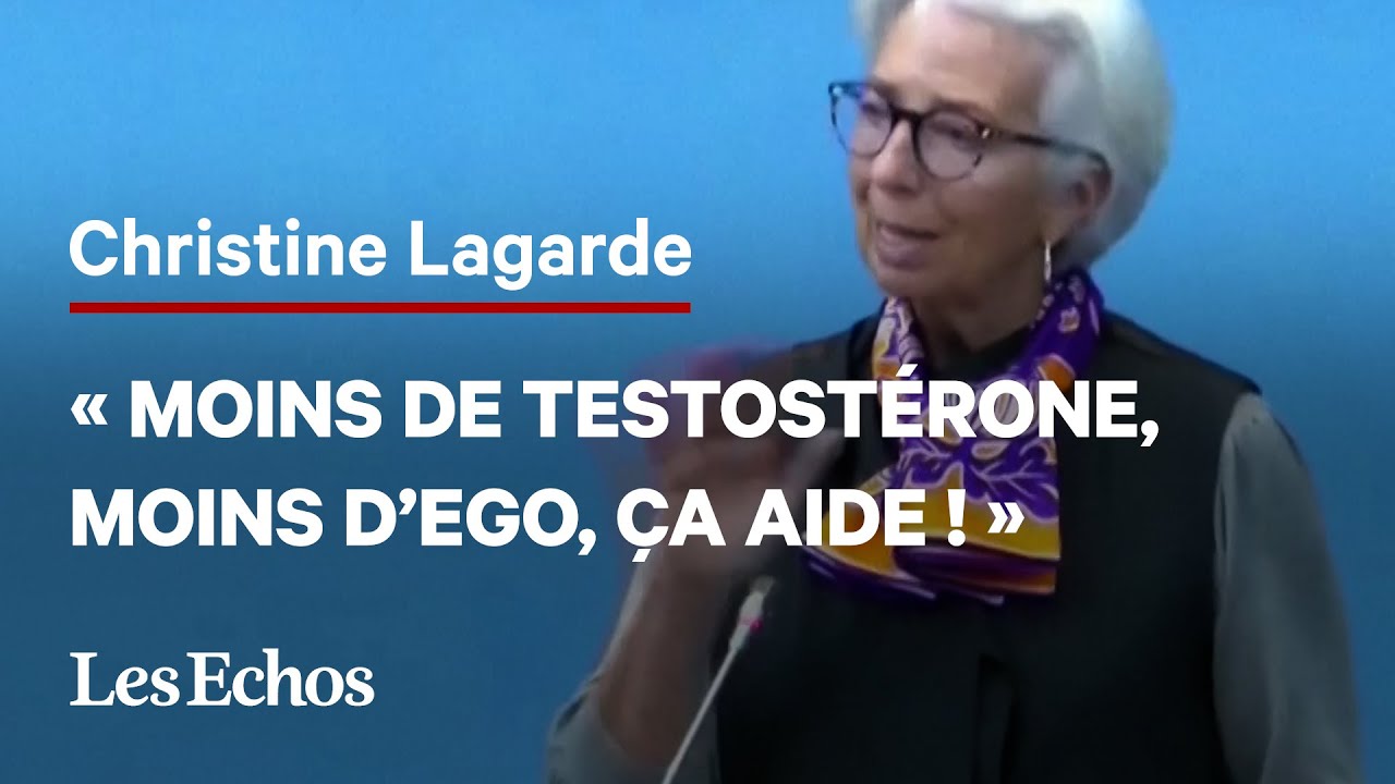 Femmes dirigeantes : « Moins de testostérone, moins d’ego, ça aide », selon Christine Lagarde