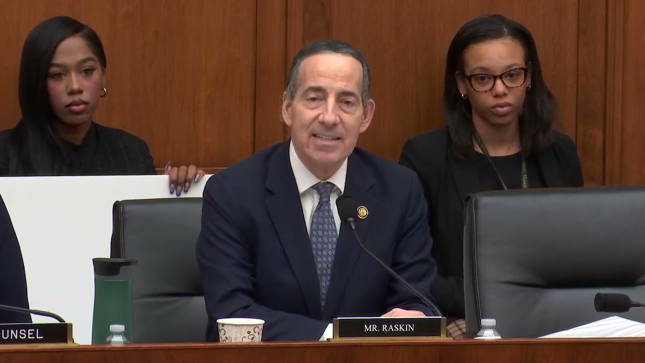 Ranking Member Jamie Raskin delivers opening remarks