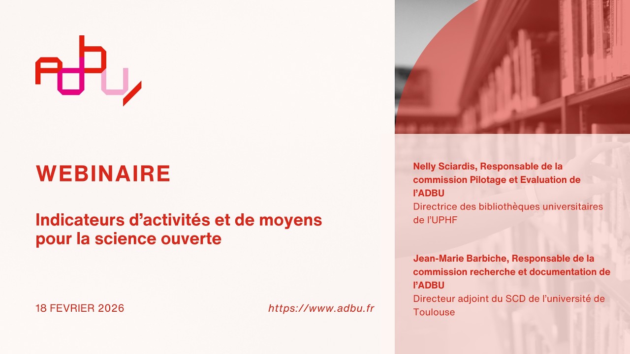 Webinaire // Indicateurs d’activités et de moyens pour la science ouverte