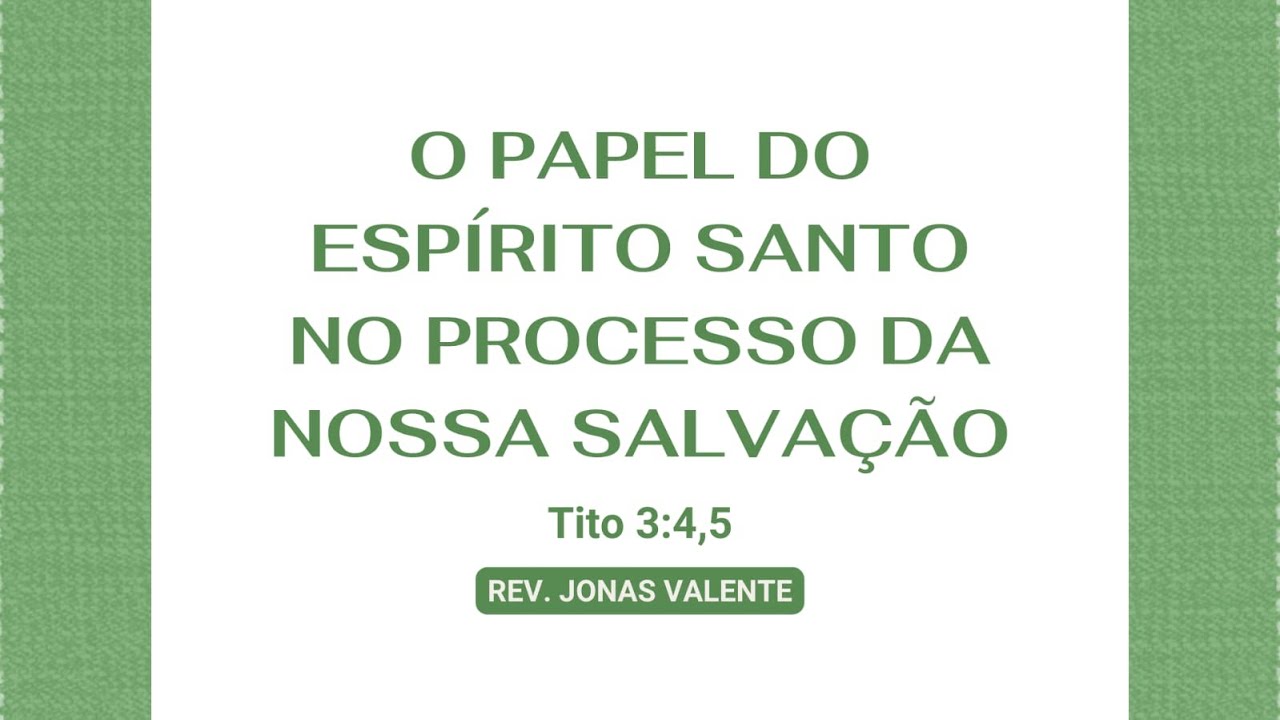 Culto de doutrina - Pr Jonas - 11/02/2026