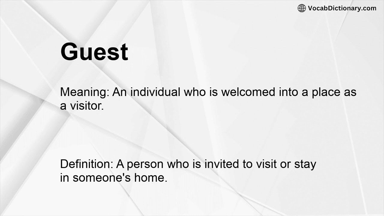 Guest Meaning