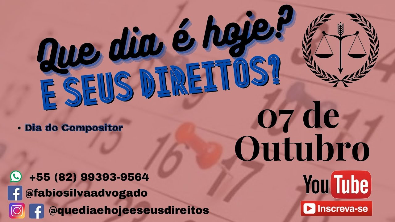 Dia do Compositor Brasileiro.
