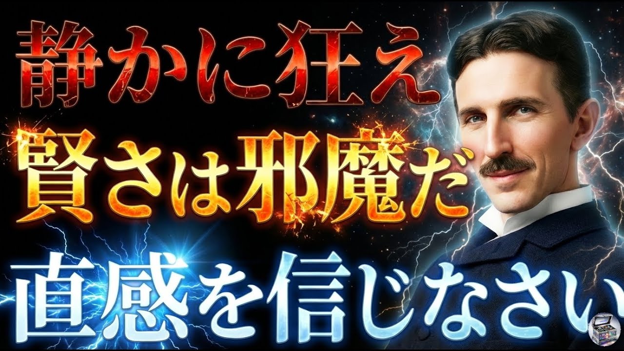 【※99％は知らない】賢さは邪魔だ、直感を信じる者だけが人生を加速させる｜ニコラ・テスラ｜成功哲学｜宇宙の法則｜潜在意識｜波動