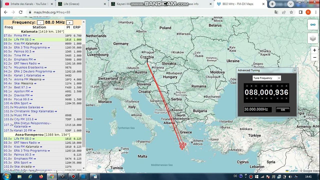 FM DX Es- 070723 - 1058UTC- 88.0 - Life FM 88.0 (GRC) -? Kalamata/Likodimo/Pet.(pel-mes) 1kW! 1419km
