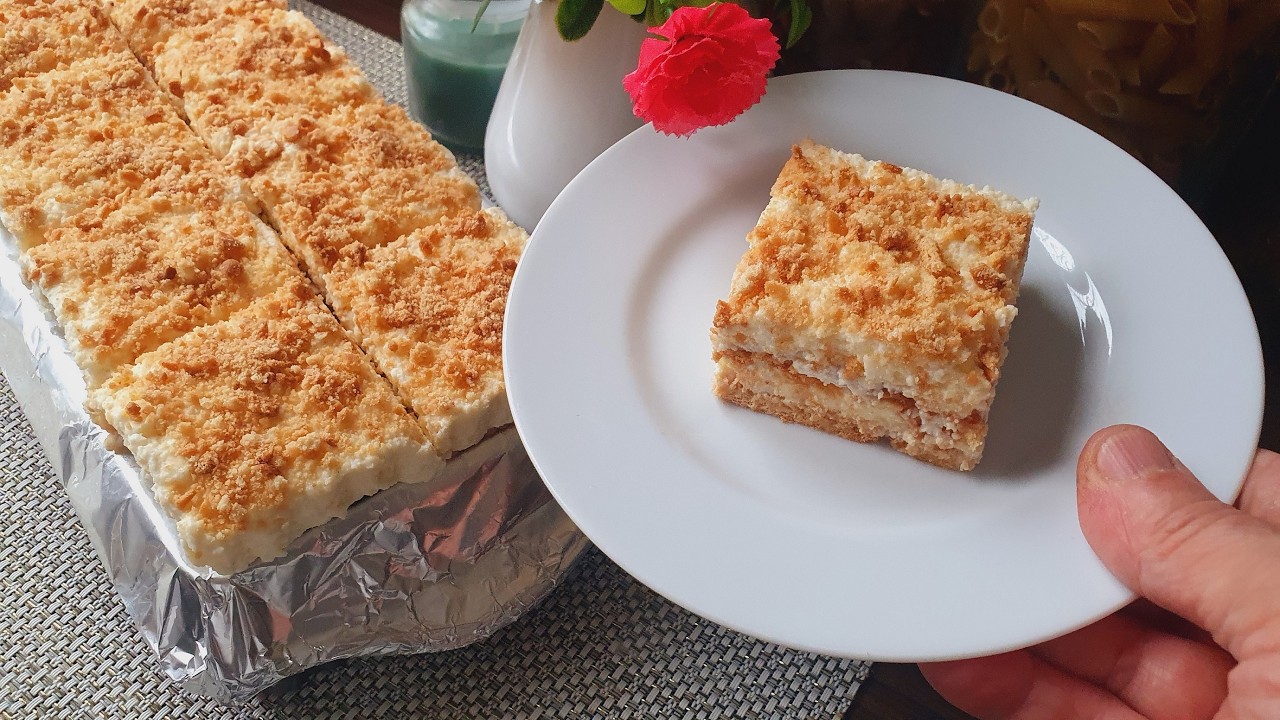 Dessert/Crème😋❤️🇩🇿تحلية ساهلة للتحضير و منعشة،بالكريمة و البسكويت،ليه ليه توجدوها،البنة فووور😋❤️😋🇩🇿🌹
