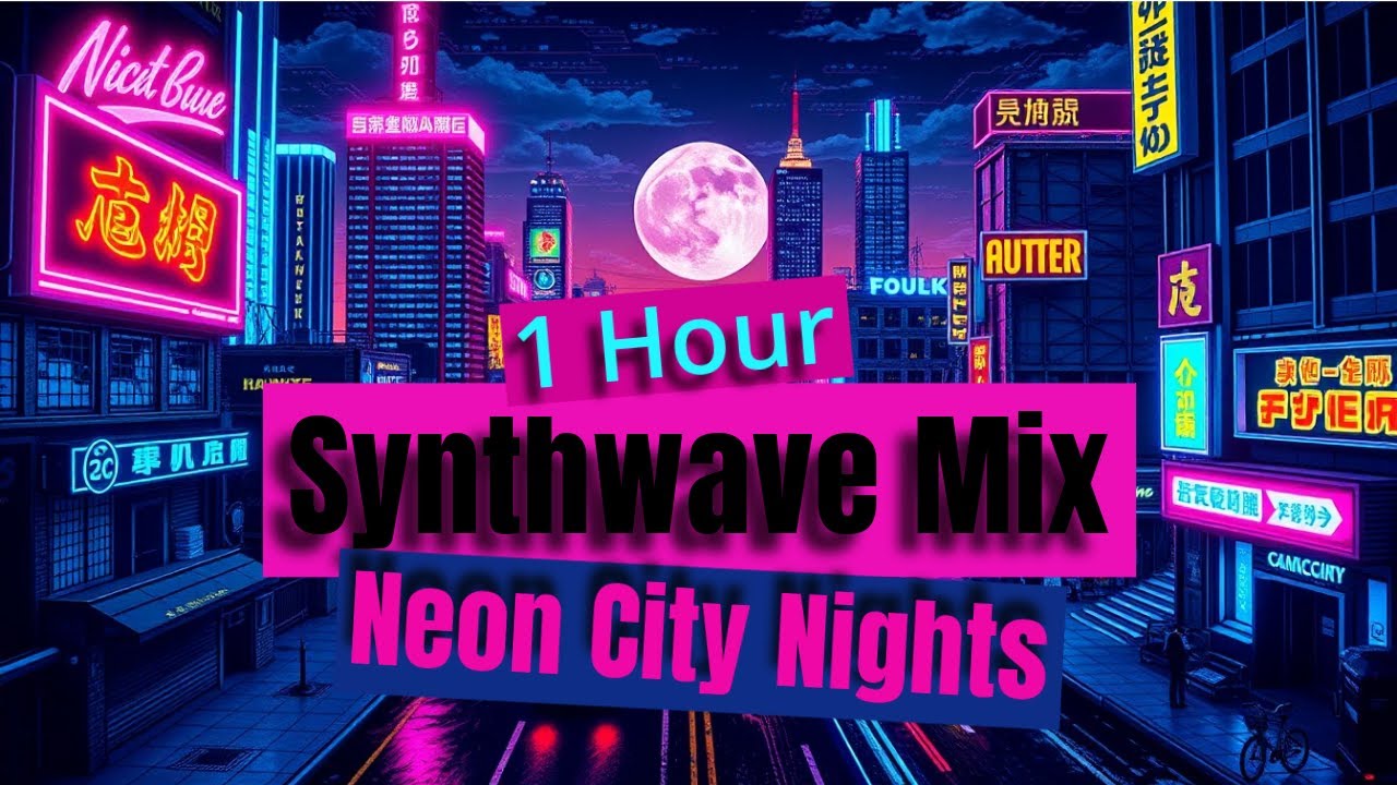🚀 **1 Hour Synthwave Mix - Neon City Nights** 🚀