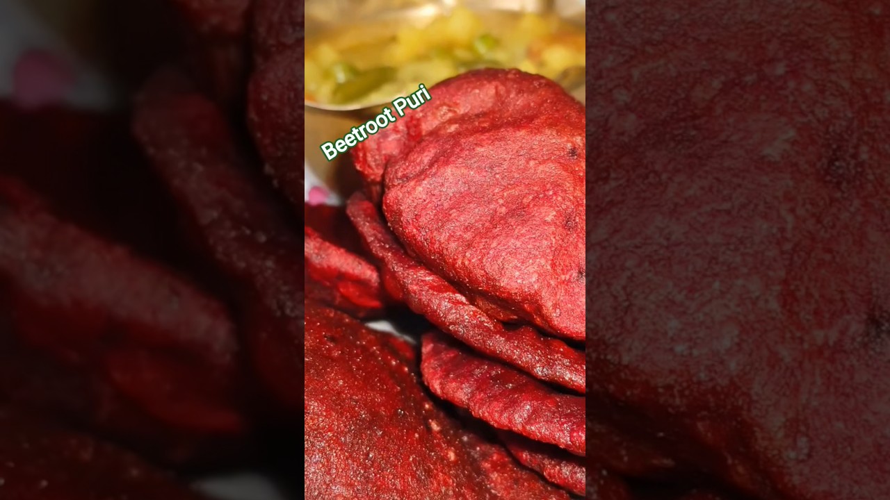 🌹 Beetroot Puri 🌹 বিট রুটের লুচি 🌹 