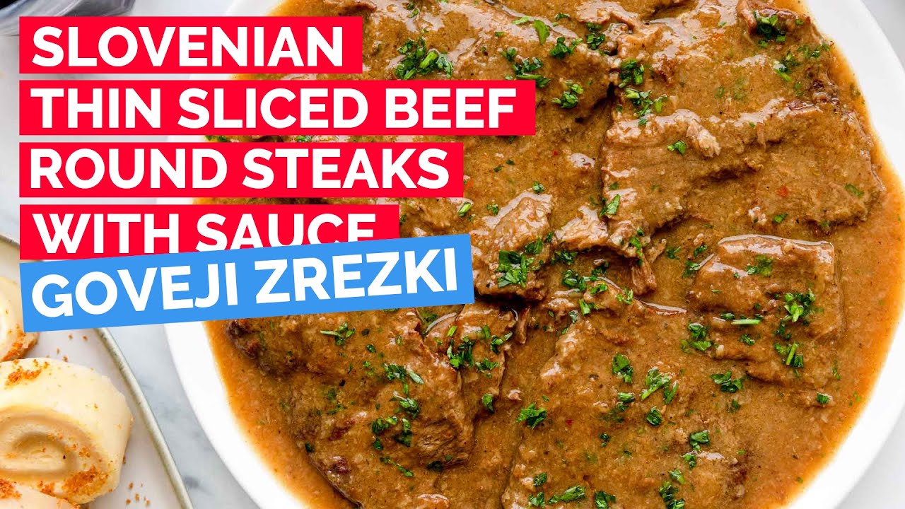 Thin Sliced Beef Round Steak with Creamy Sauce