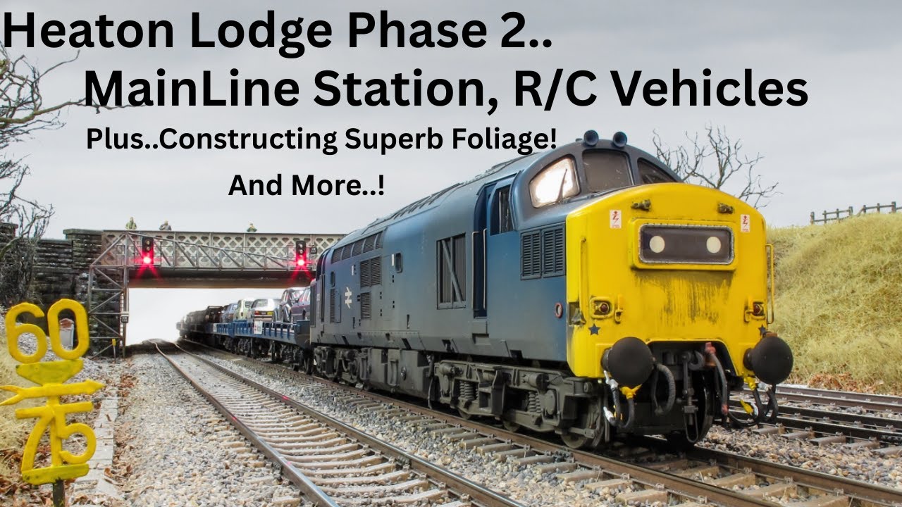 Heaton Lodge, этап 2 — Главная линия станции, радиоуправляемые машины, создание ЛУЧШЕЙ листвы и м...