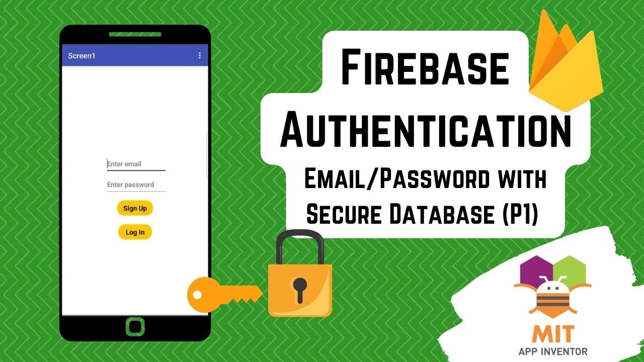 Аутентификация Firebase в MIT App Inventor | Безопасный вход + настройка базы данных #signuplogin