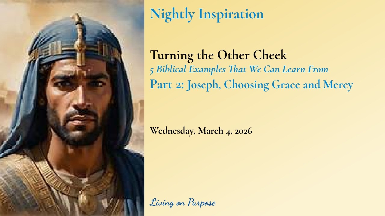 Turning the other Cheek Part 2: Joseph