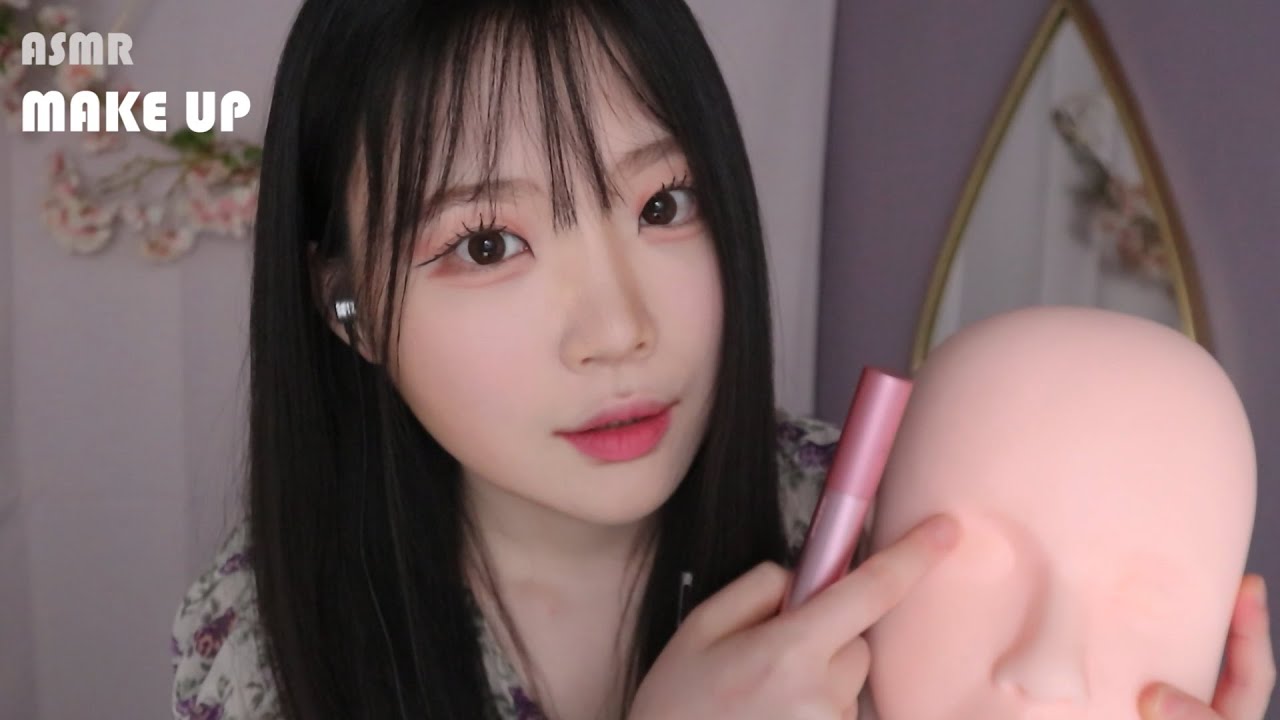 ASMR (Sub✔) Звук ролевой игры по макияжу / Учимся делать макияж »(Spring ver.) 🌸