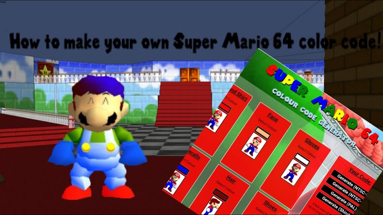 How to make your own Super Mario 64 color code! [IMPROVED]