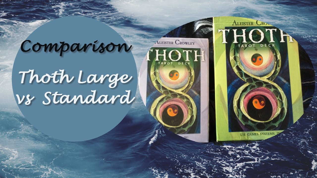 Thoth Tarot - Size Comparison - Large vs Standard