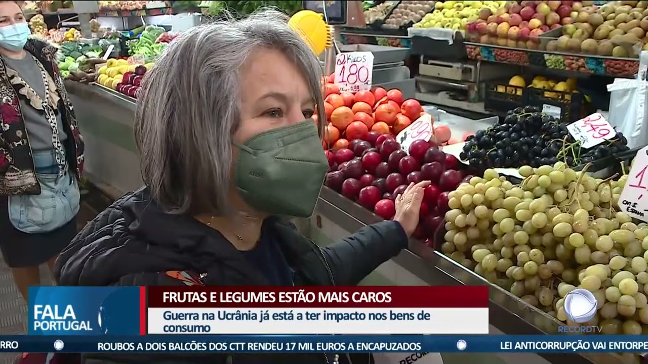 Frutas e legumes estão mais caros