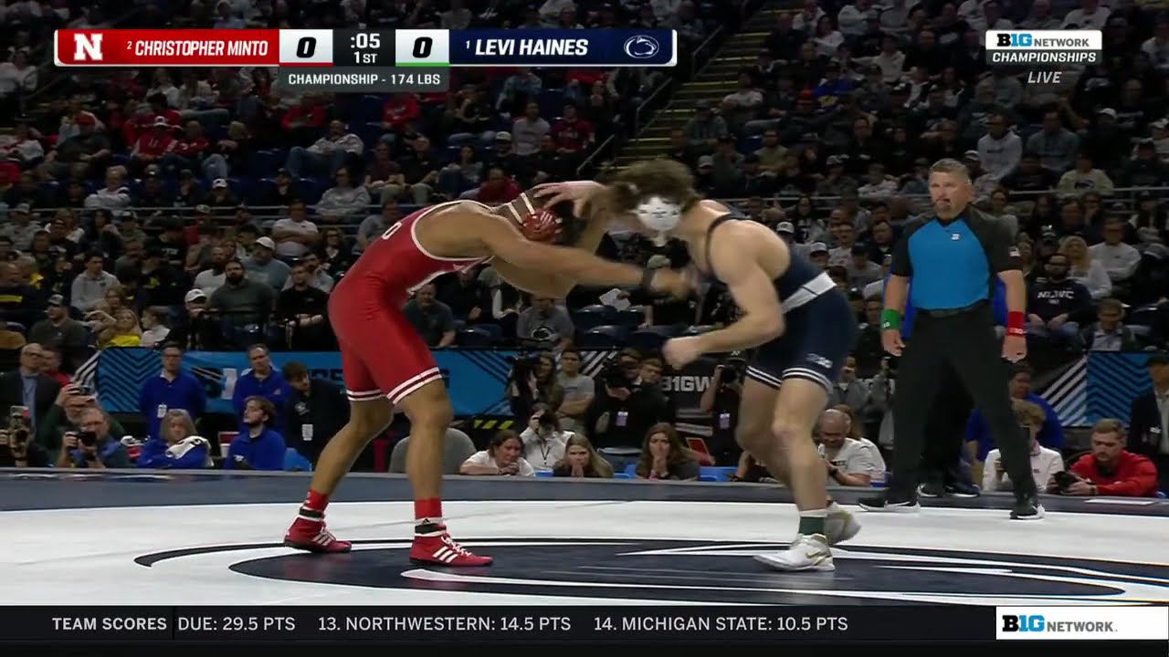 174 LBS Final: Christopher Minto vs. Levi Haines | 2026 B1G Wrestling Championships