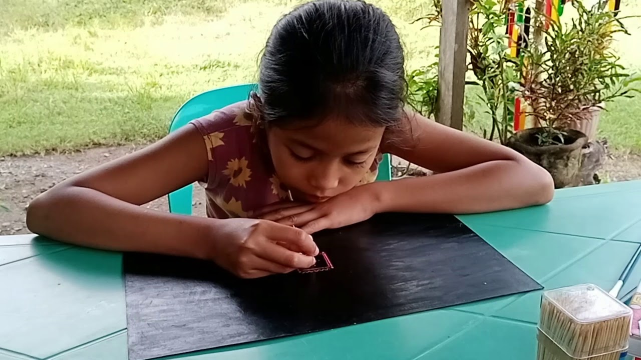 Crayon Etching ( kultural na likhang-sining) grade IV