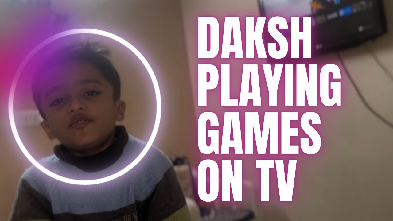 Daksh Playing Game on TV | Fun Gaming Time ORDaksh’s Fun Gaming Session on TV 🎮🔥