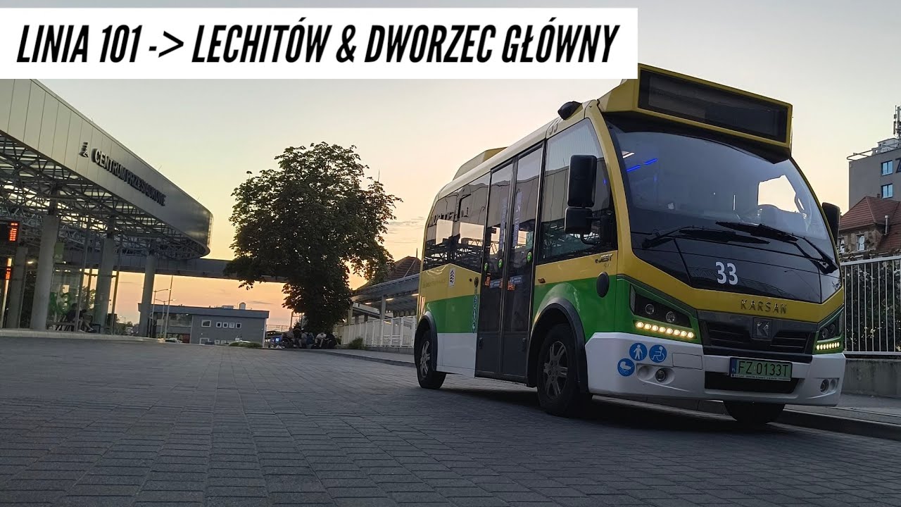 MZK Zielona Góra | Cabview🚌 | ➡️Linia 101 | Karsan E-Jest #33
