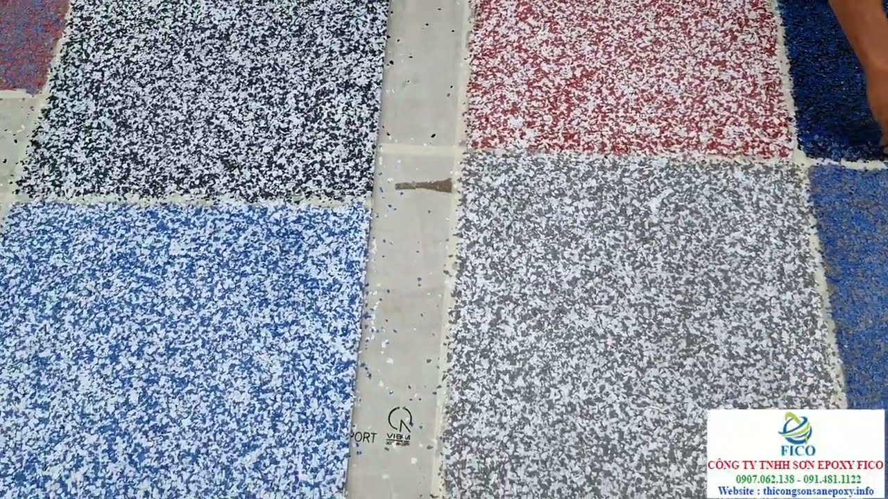 Sơn Epoxy Giả Đá Cho Sàn Bê Tông Từ Khâu Trình Mẫu Đến Thi Công Hoàn Thiện Tại Dự Án Resort Mũi Né