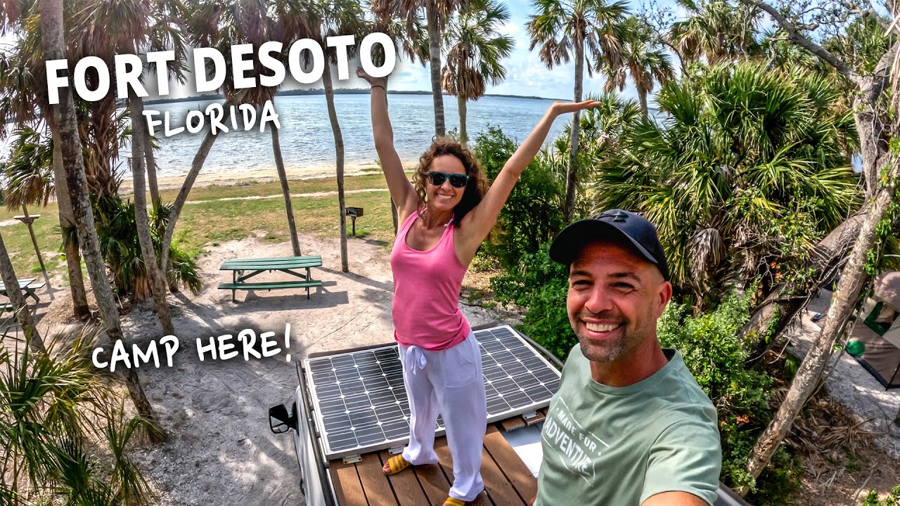 CAMPING FORT DESOTO 🌴🌅 The Best in Florida