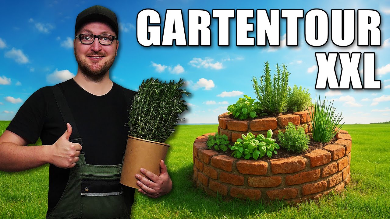 Ich BAUE eine KRÄUTERSPIRALE & XXL-Gartentour! #30 | Garten 9